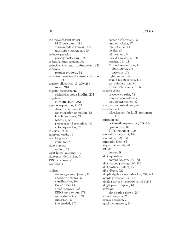 Compiler Design: Theory, Tools, and Examples - Page 308